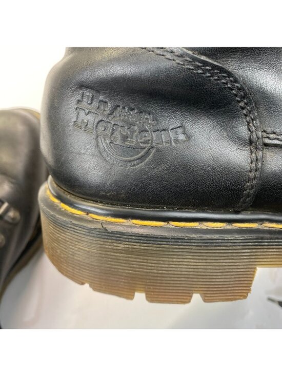 Dr Martins Black Leather Combat Boots Size 9  US Mens main image 11